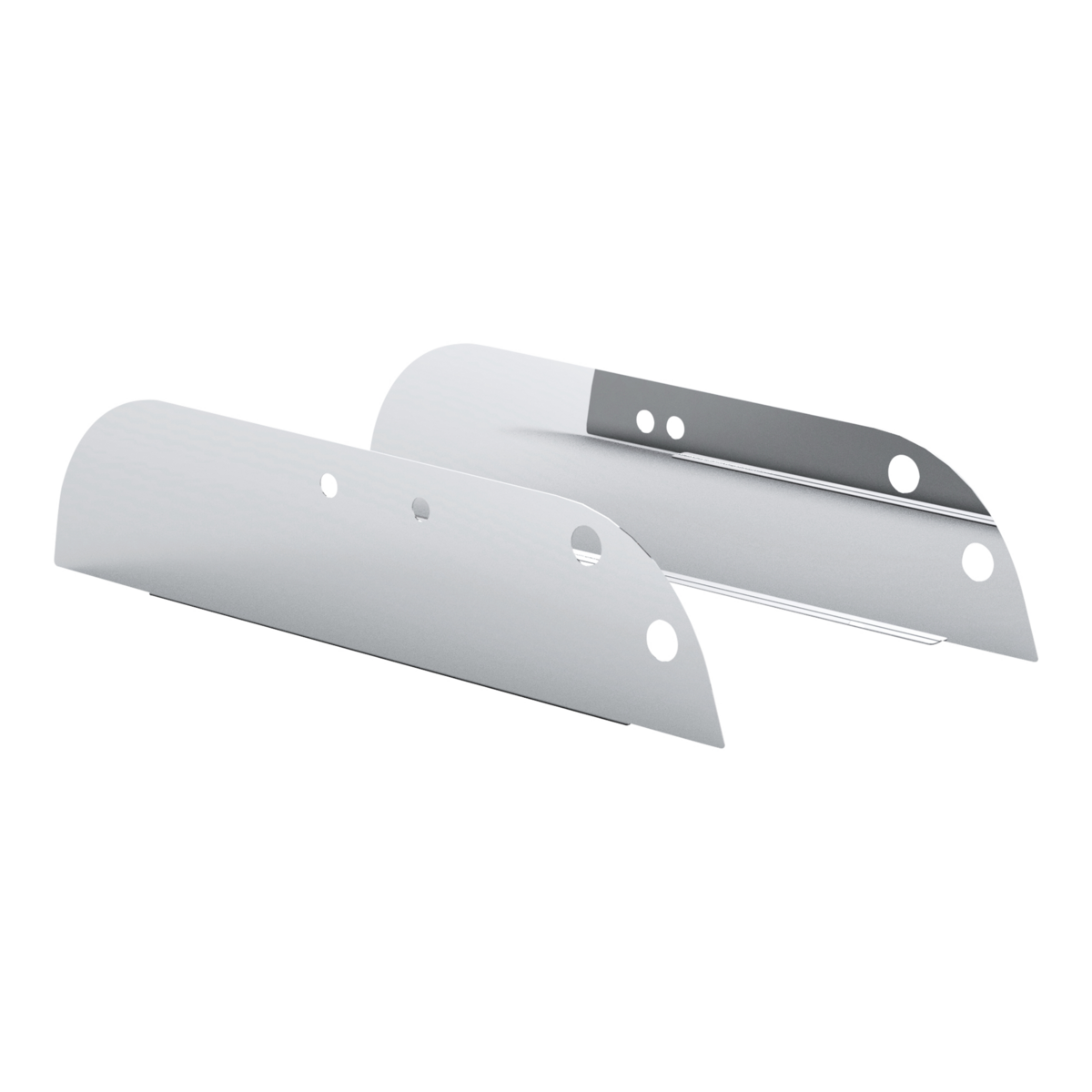 Pair of International 9200, 9400, 9900 1999 and Newer Stainless Steel 5" Chop Top Window Trim