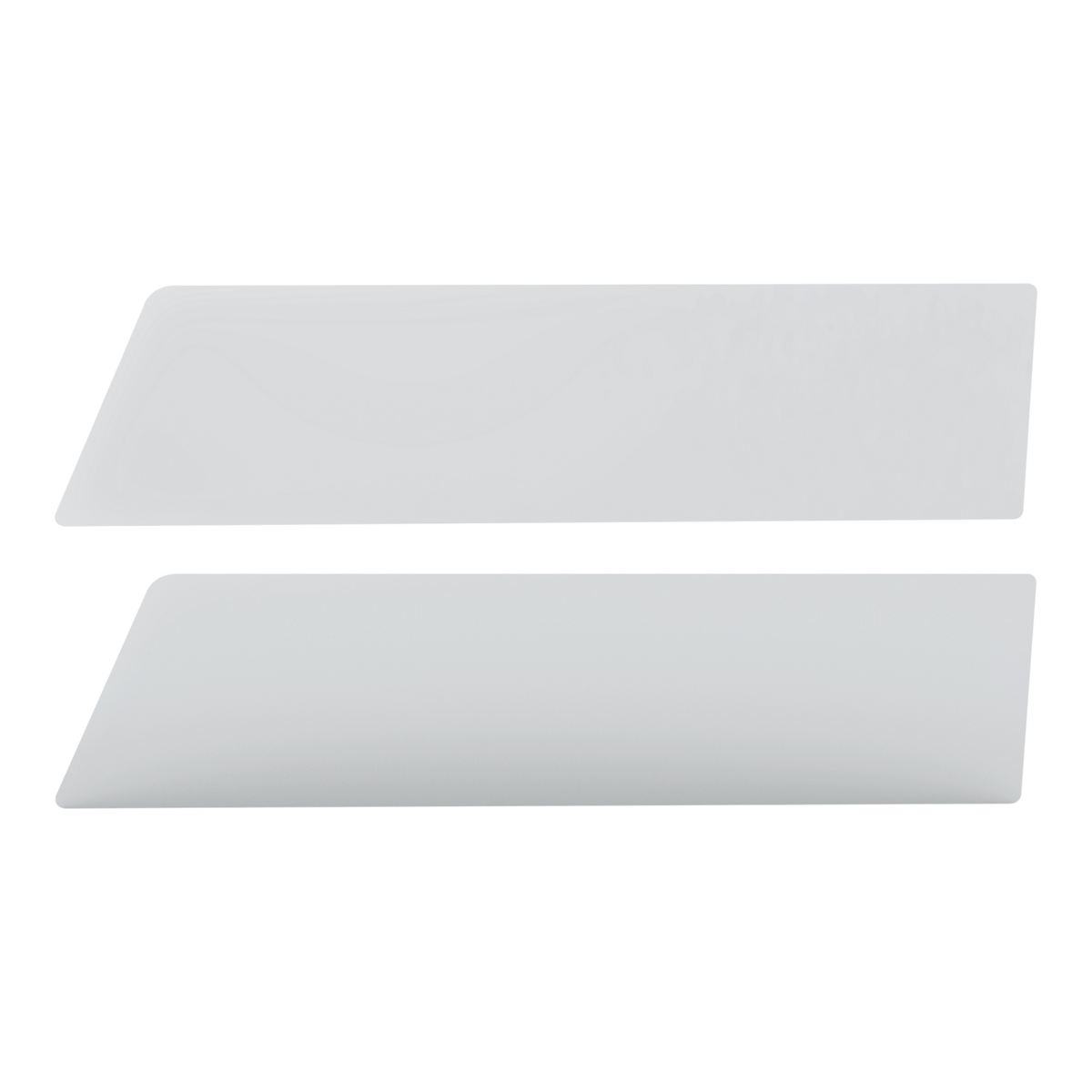 Pair of International Prostar 2006-2016 Stainless Steel 8" Chop Top Window Trim for Sealed Vent Window