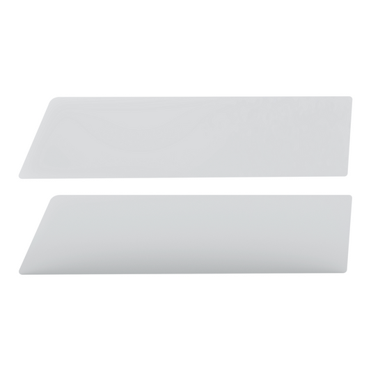 Pair of International Prostar 2006-2016 Stainless Steel 8" Chop Top Window Trim for Sealed Vent Window