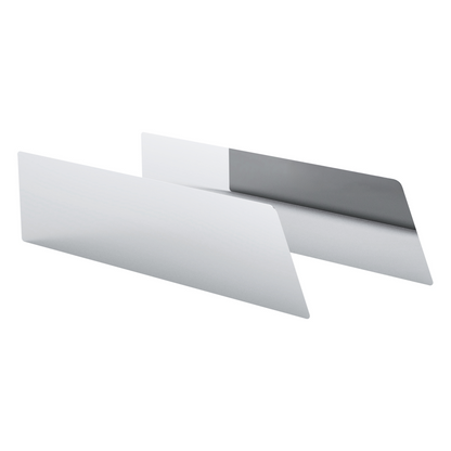 Pair of International Prostar 2006-2016 Stainless Steel 8" Chop Top Window Trim for Sealed Vent Window