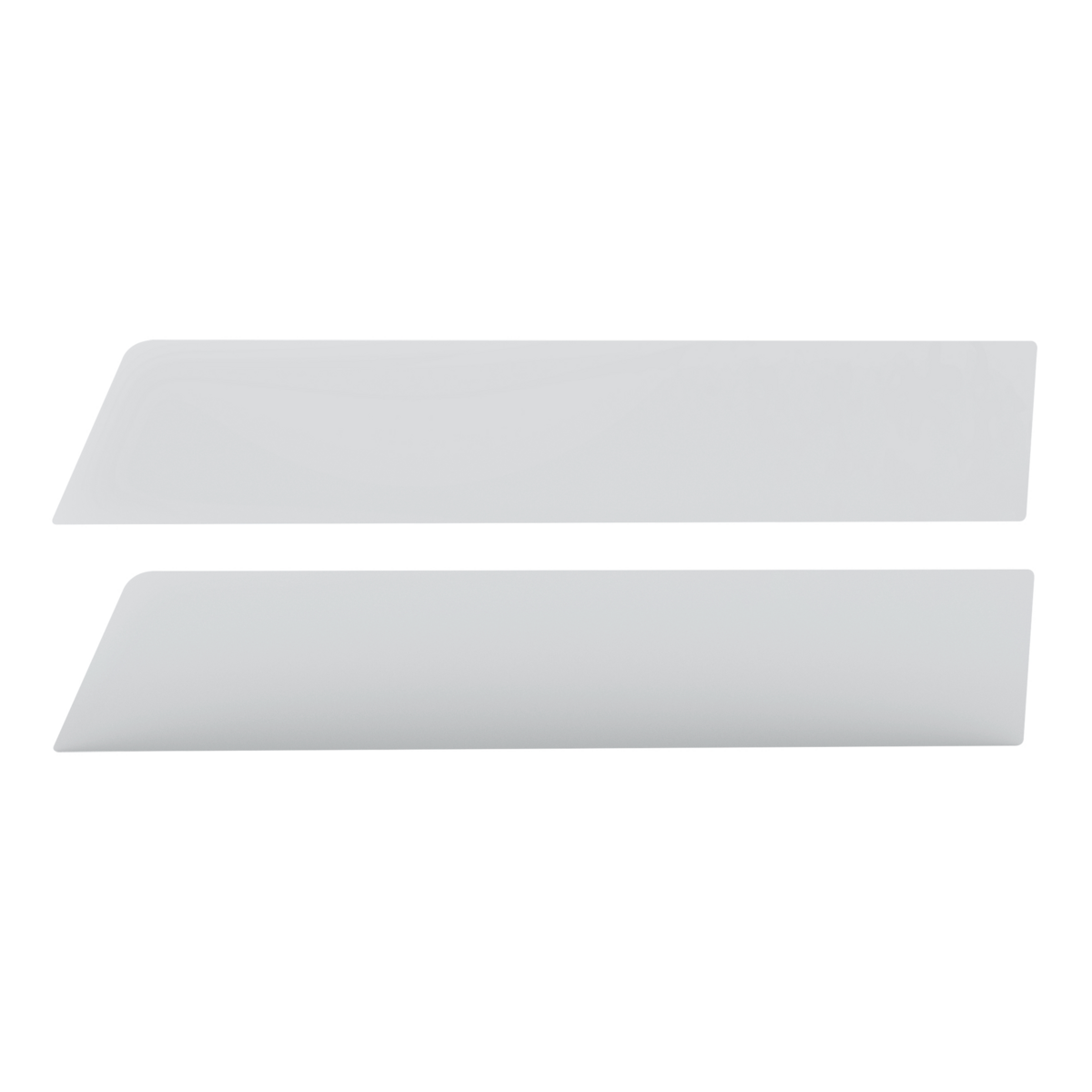 Pair of International Prostar 2006-2016 Stainless Steel 6" Chop Top Window Trim for Sealed Vent Window