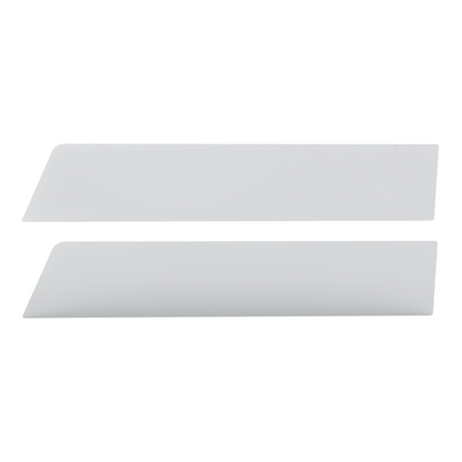 Pair of International Prostar 2006-2016 Stainless Steel 6" Chop Top Window Trim for Sealed Vent Window