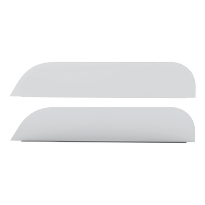 Pair of Western Star 49X SBA Low Roof 2021-2026 Stainless Steel 5.5" Chop Top Window Trim