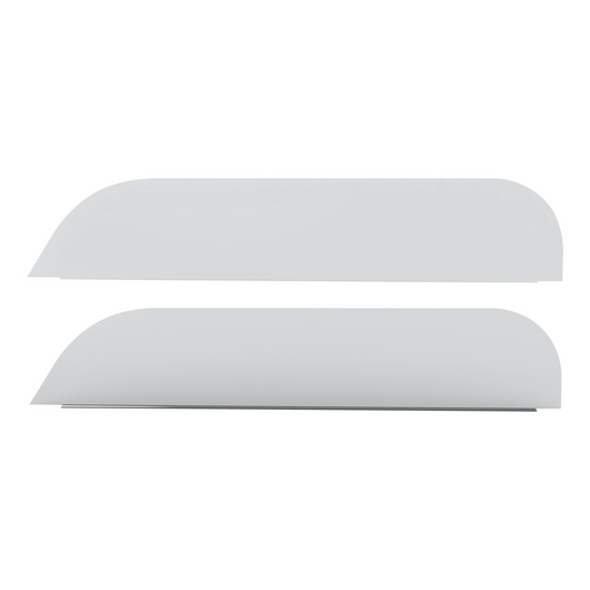 Pair of Western Star 49X SBA Low Roof 2021-2026 Stainless Steel 5.5" Chop Top Window Trim