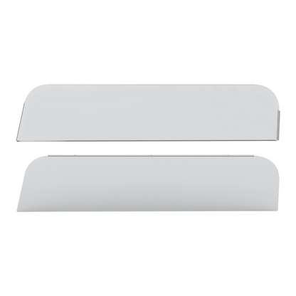 Pair of Mack Anthem, Pinnacle, Vision 2019 and Newer Stainless Steel 5" Chop Top Window Trim