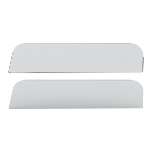 Pair of Mack Anthem, Pinnacle, Vision 2019 and Newer Stainless Steel 5" Chop Top Window Trim