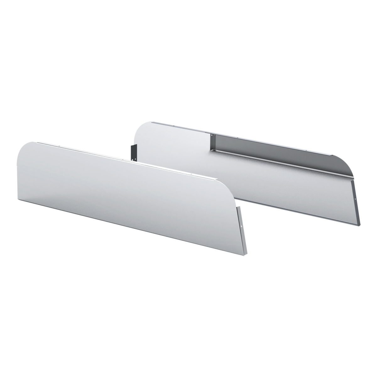 Pair of Mack Anthem, Pinnacle, Vision 2019 and Newer Stainless Steel 5" Chop Top Window Trim