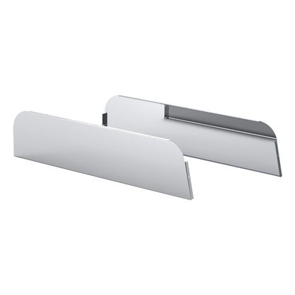 Pair of Mack Anthem, Pinnacle, Vision 2019 and Newer Stainless Steel 5" Chop Top Window Trim