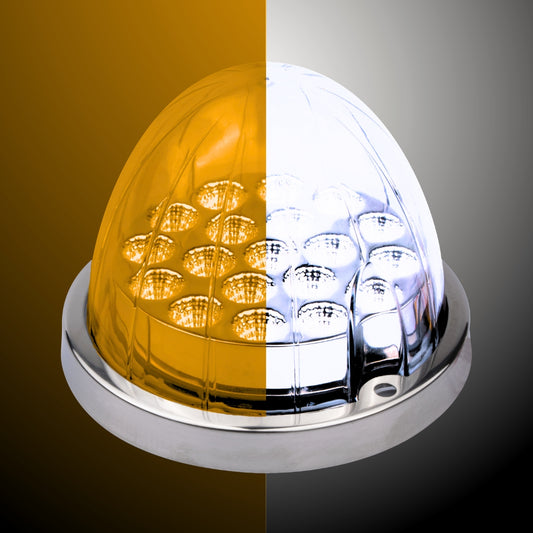 LOADED Series Dual-Color Amber To White 19 LED 3.5" Watermelon Light