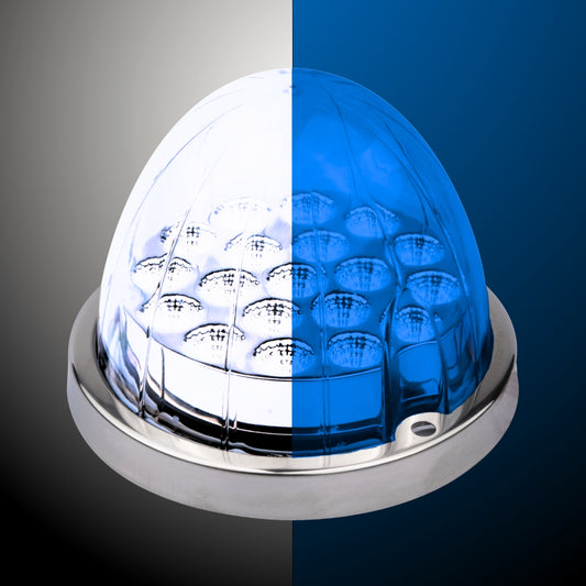 LOADED Series Dual-Color White To Blue 19 LED 3.5" Watermelon Light