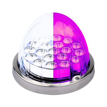LOADED Series Dual-Color White To Deep Pink 19 LED 3.5" Watermelon Light