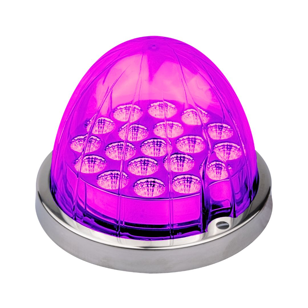 LOADED Series Dual-Color White To Deep Pink 19 LED 3.5" Watermelon Light