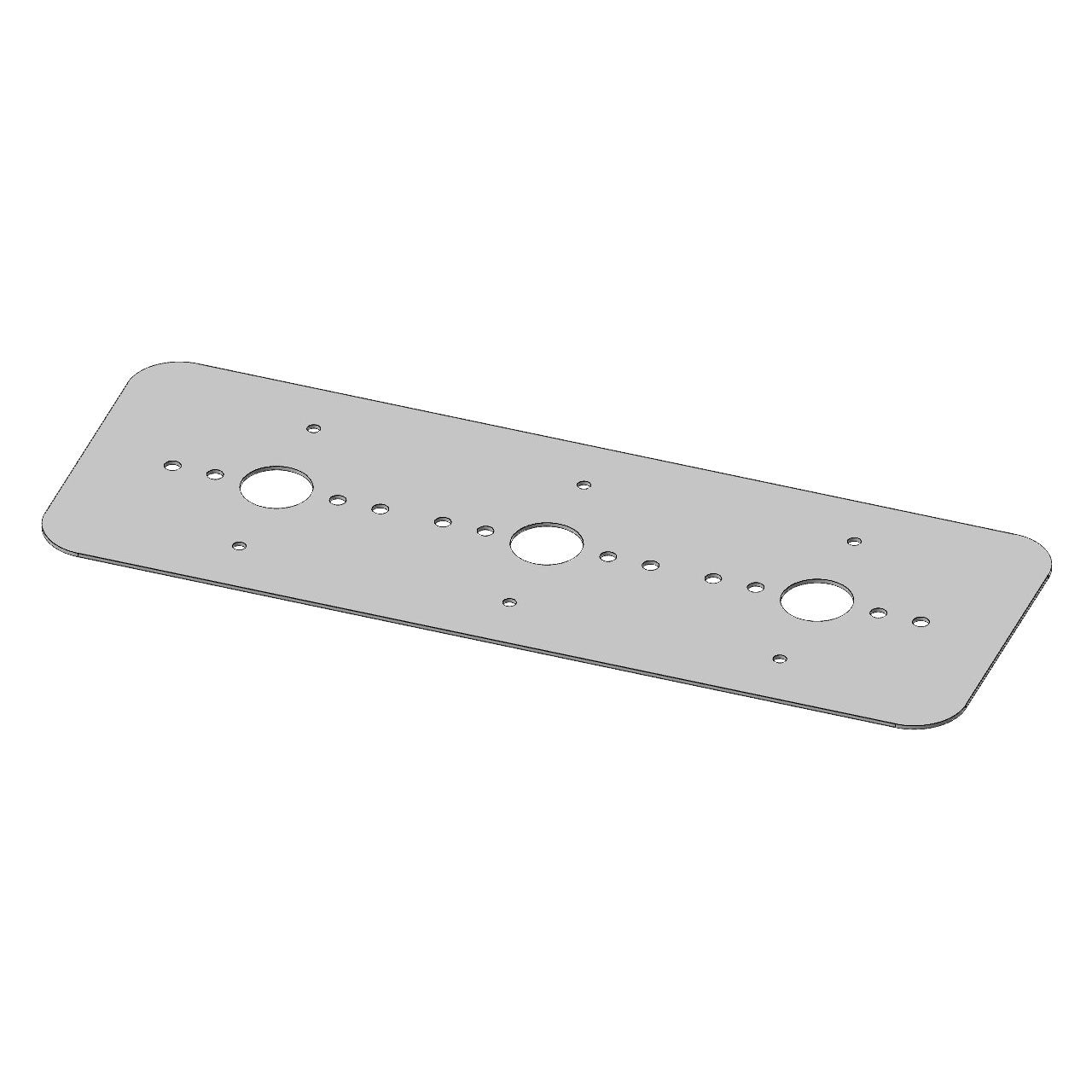 Stainless Steel Sleeper Light Plate with 3 Watermelon Light Holes for Freightliner Cascadia