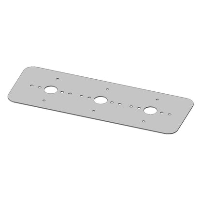 Stainless Steel Sleeper Light Plate with 3 Watermelon Light Holes for Freightliner Cascadia