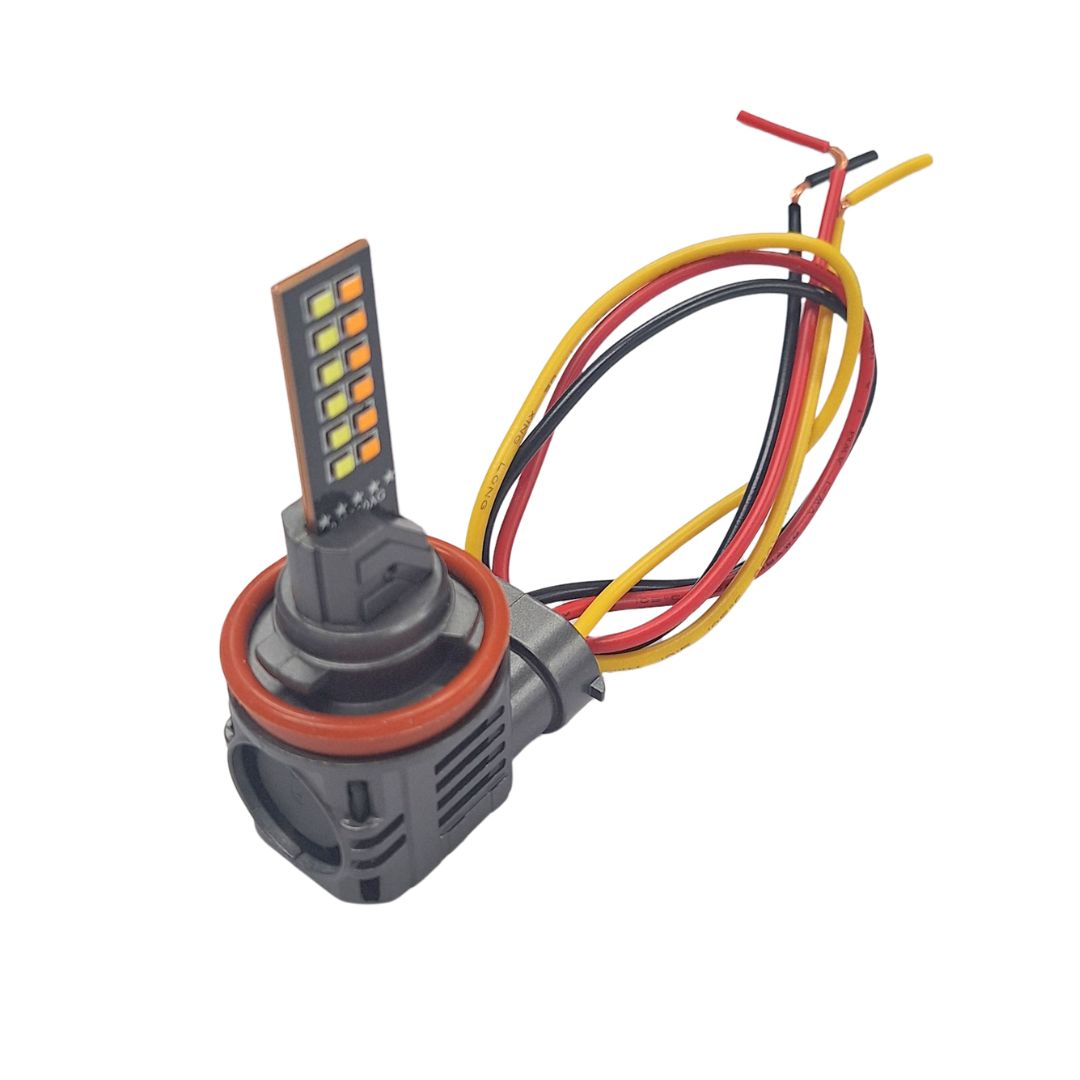 InfinityBEAM Replacement H11 Bulb Dual Color Blue to Red