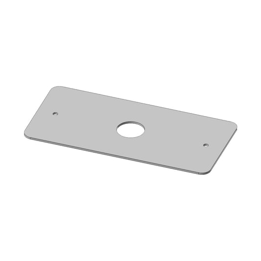 Stainless Steel Door Light Plate with 1 Mini Button Light Hole for Kenworth