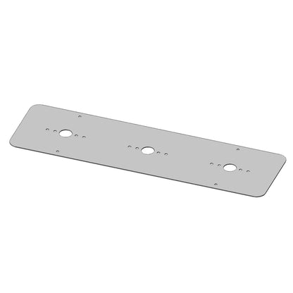 Stainless Steel Sleeper Light Plate with 3 Watermelon Light Holes for Peterbilt