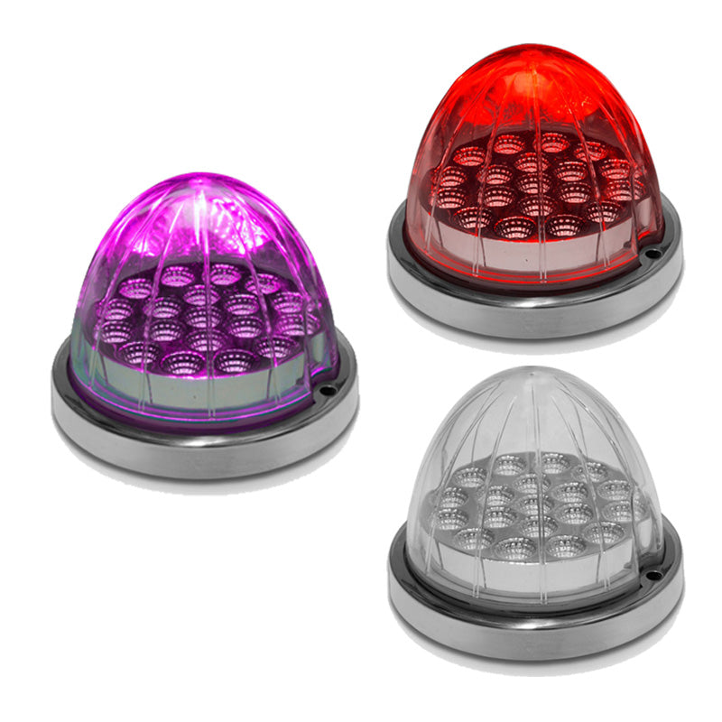 Trux Dual Revolution Purple Auxiliary to Red Clearance and Marker 19 LED Watermelon Light