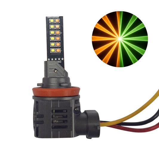 InfinityBEAM Replacement H11 Bulb Dual Color Green to Amber