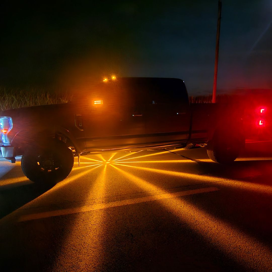 InfinityBEAM Dual Color Green to Amber H11 Star Pattern Glass