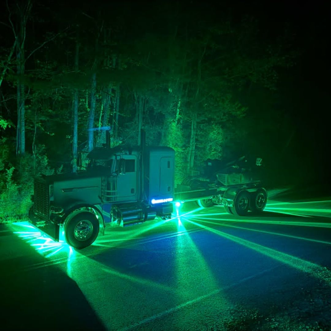 InfinityBEAM Dual Color Green to Amber H11 Star Pattern Glass Watermelon Light