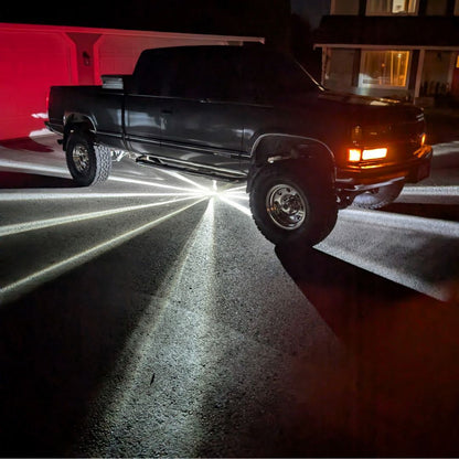 InfinityBEAM Dual Color Blue to White H11 Star Pattern Glass Watermelon Light