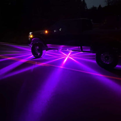 InfinityBEAM Dual Color Purple to White H11 Star Pattern Glass Watermelon Light