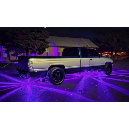 InfinityBEAM Dual Color Purple to White H11 Star Pattern Glass Watermelon Light