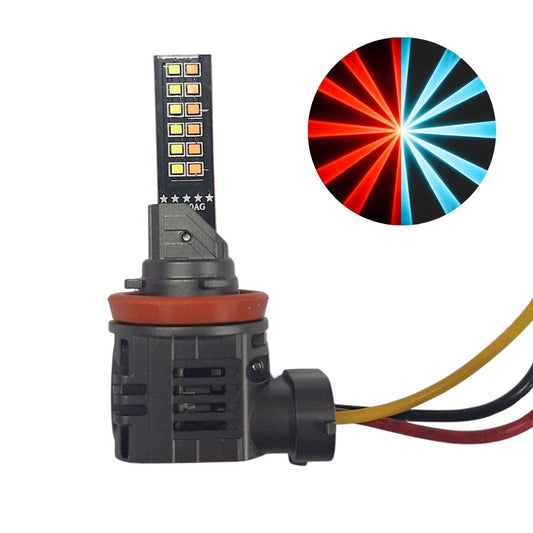 InfinityBEAM Replacement H11 Bulb Dual Color Cyan to Red