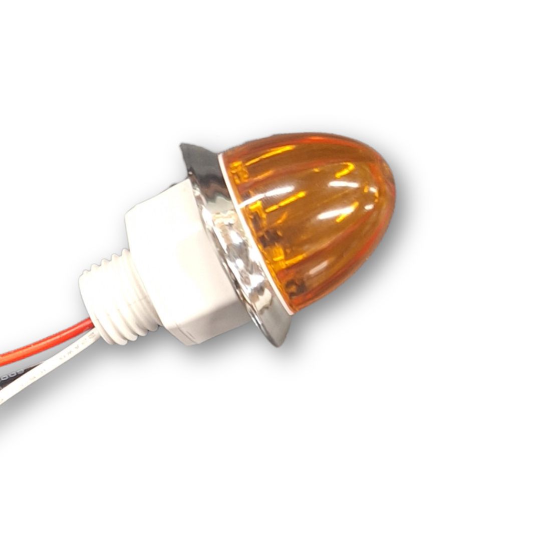LOADED Series Mini Starburst Amber Dual Function 1 1/8" LED with Amber Lens