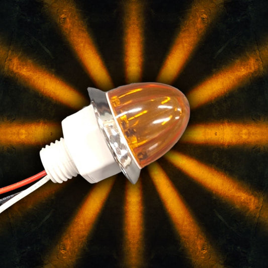 LOADED Series Mini Starburst Amber Dual Function 1 1/8" LED with Amber Lens