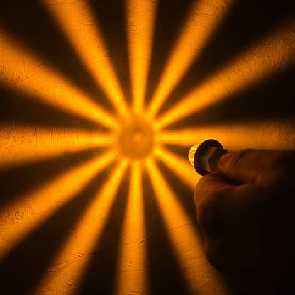 LOADED Series Mini Starburst Amber Dual Function 1 1/8" LED with Amber Lens