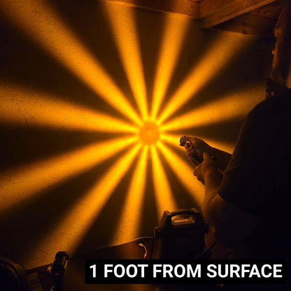 LOADED Series Mini Starburst Amber Dual Function 1 1/8" LED with Amber Lens