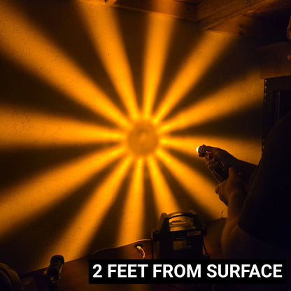 LOADED Series Mini Starburst Amber Dual Function 1 1/8" LED with Amber Lens