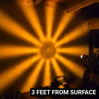 LOADED Series Mini Starburst Amber Dual Function 1 1/8" LED with Amber Lens