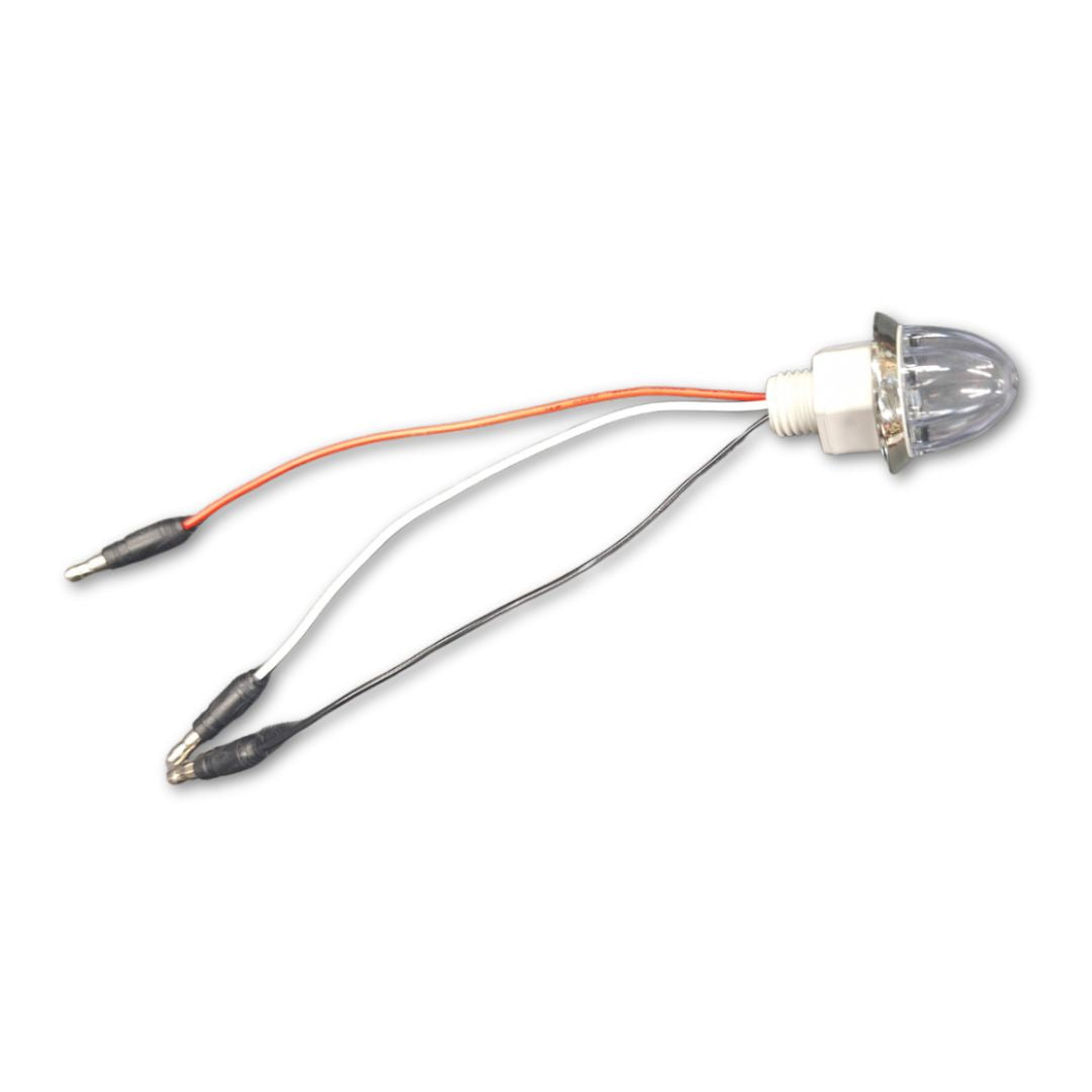 LOADED Series Mini Starburst Amber Dual Function 1 1/8" LED with Clear Lens