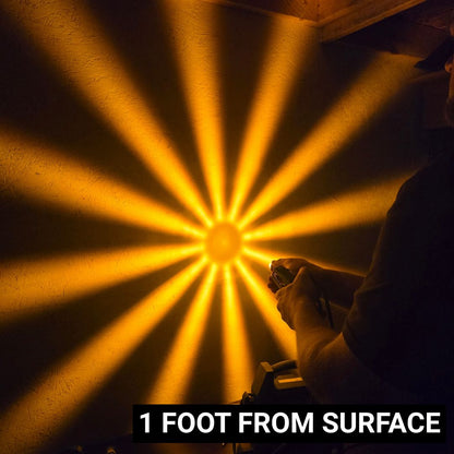 LOADED Series Mini Starburst Amber Dual Function 1 1/8" LED with Clear Lens