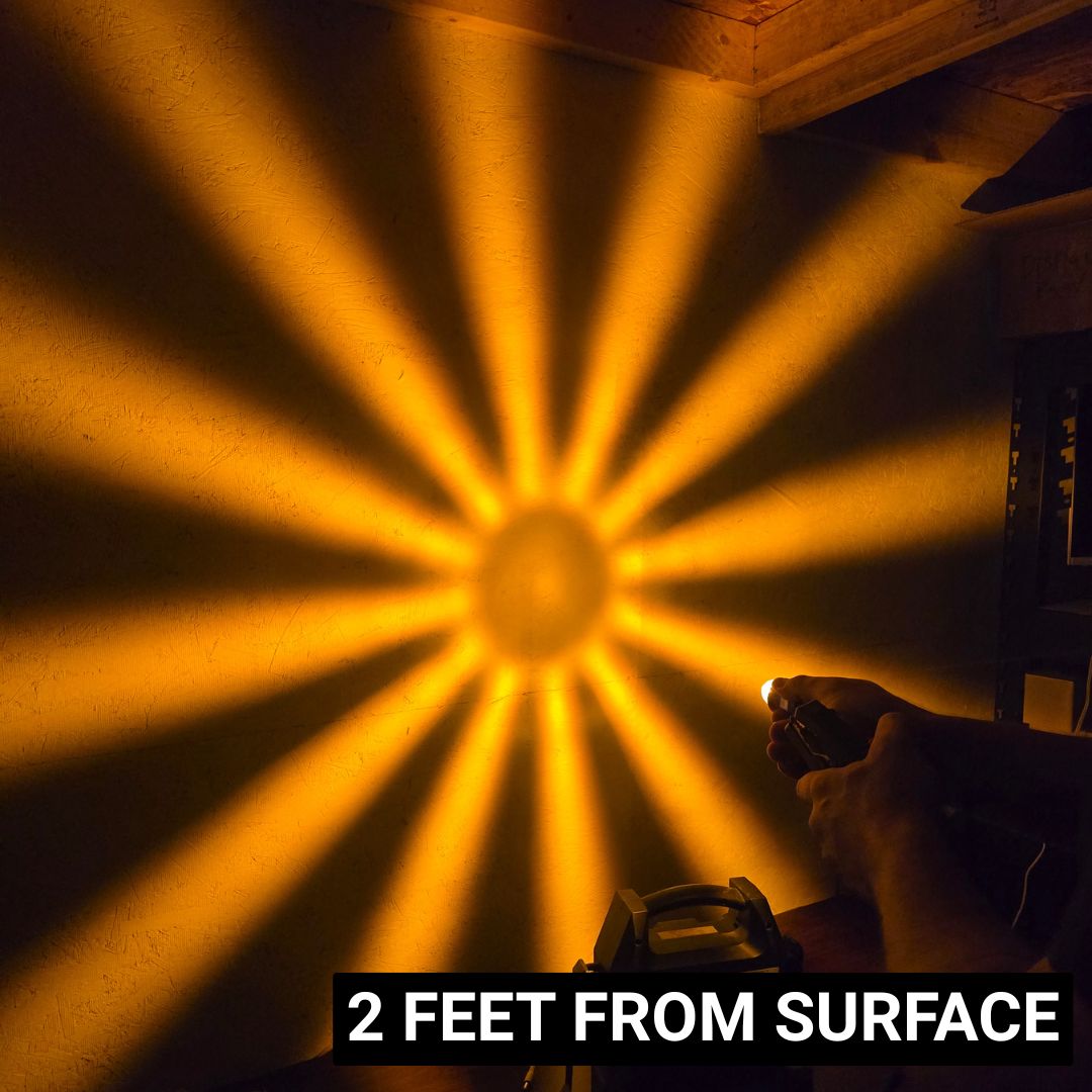 LOADED Series Mini Starburst Amber Dual Function 1 1/8" LED with Clear Lens