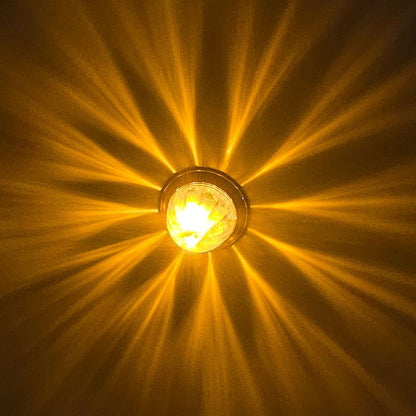 LOADED Series Mini Starburst Amber Dual Function 1 1/8" LED with Clear Lens