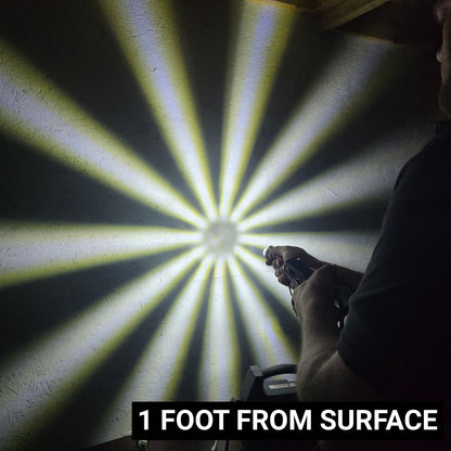 LOADED Series Mini Starburst Dual-Color Amber to White 1 1/8" LED with Clear Lens