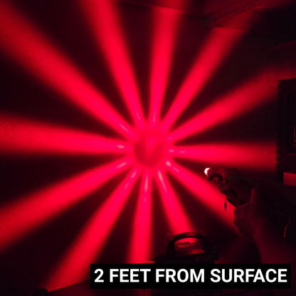 LOADED Series Mini Starburst Red Dual Function 1 1/8" LED with Clear Lens