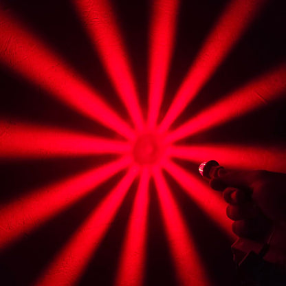 LOADED Series Mini Starburst Red Dual Function 1 1/8" LED with Red Lens