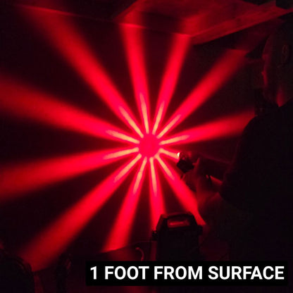 LOADED Series Mini Starburst Red Dual Function 1 1/8" LED with Red Lens