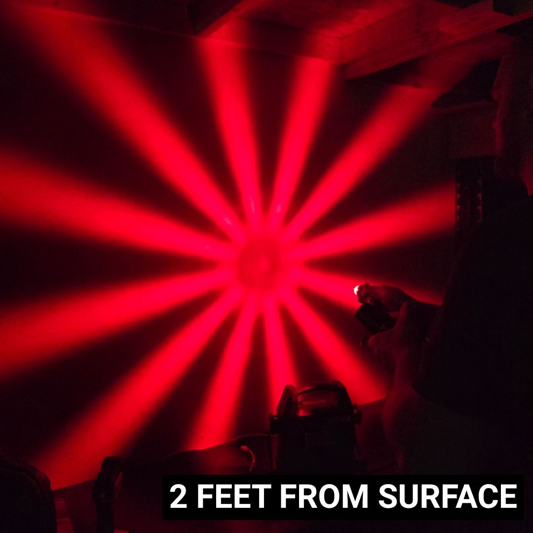 LOADED Series Mini Starburst Red Dual Function 1 1/8" LED with Red Lens