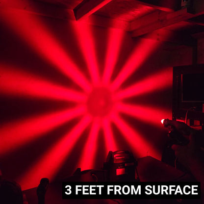 LOADED Series Mini Starburst Red Dual Function 1 1/8" LED with Red Lens