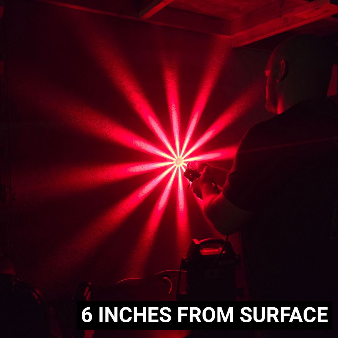 LOADED Series Mini Starburst Red Dual Function 1 1/8" LED with Red Lens