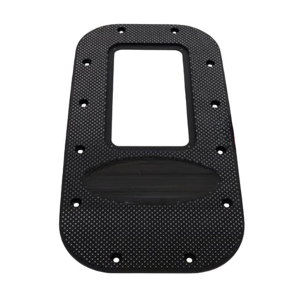 Peterbilt and Kenworth Black Diamond Fine-Cut Billet Universal Shifter Floor Plate