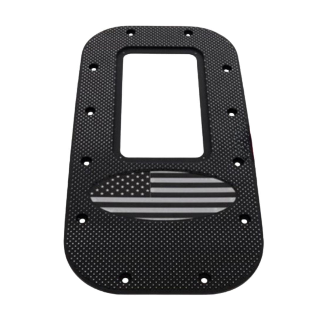 Peterbilt and Kenworth Black Diamond Fine-Cut Billet Universal Shifter Floor Plate