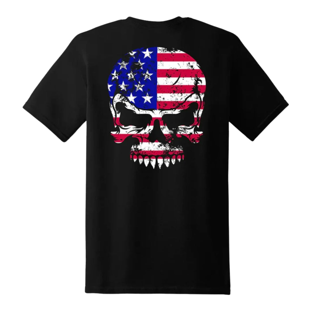 Diesel Life American Flag Skull T-Shirt