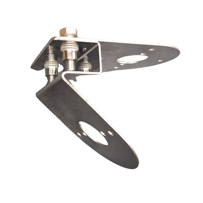 Stainless Steel 45 Degree and Downward Facing Frame Light Bracket With 2 Watermelon Light Holes And Rivet Nut Mounting